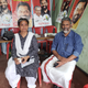 A R Sindhu (left), and Krishna Prasad in the LDF office in Sultan Bathery.